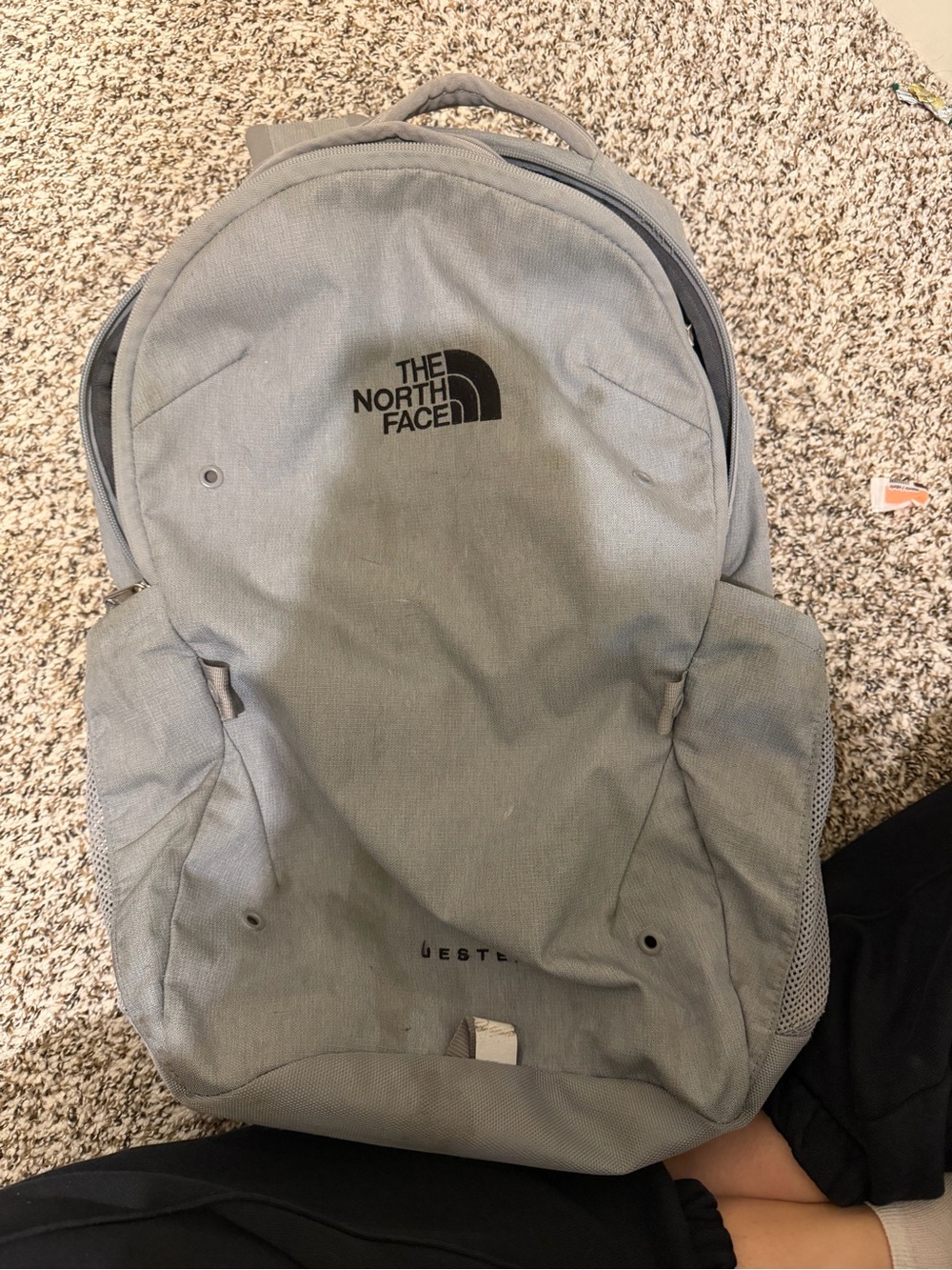 North Face Jester Backpack in light gray